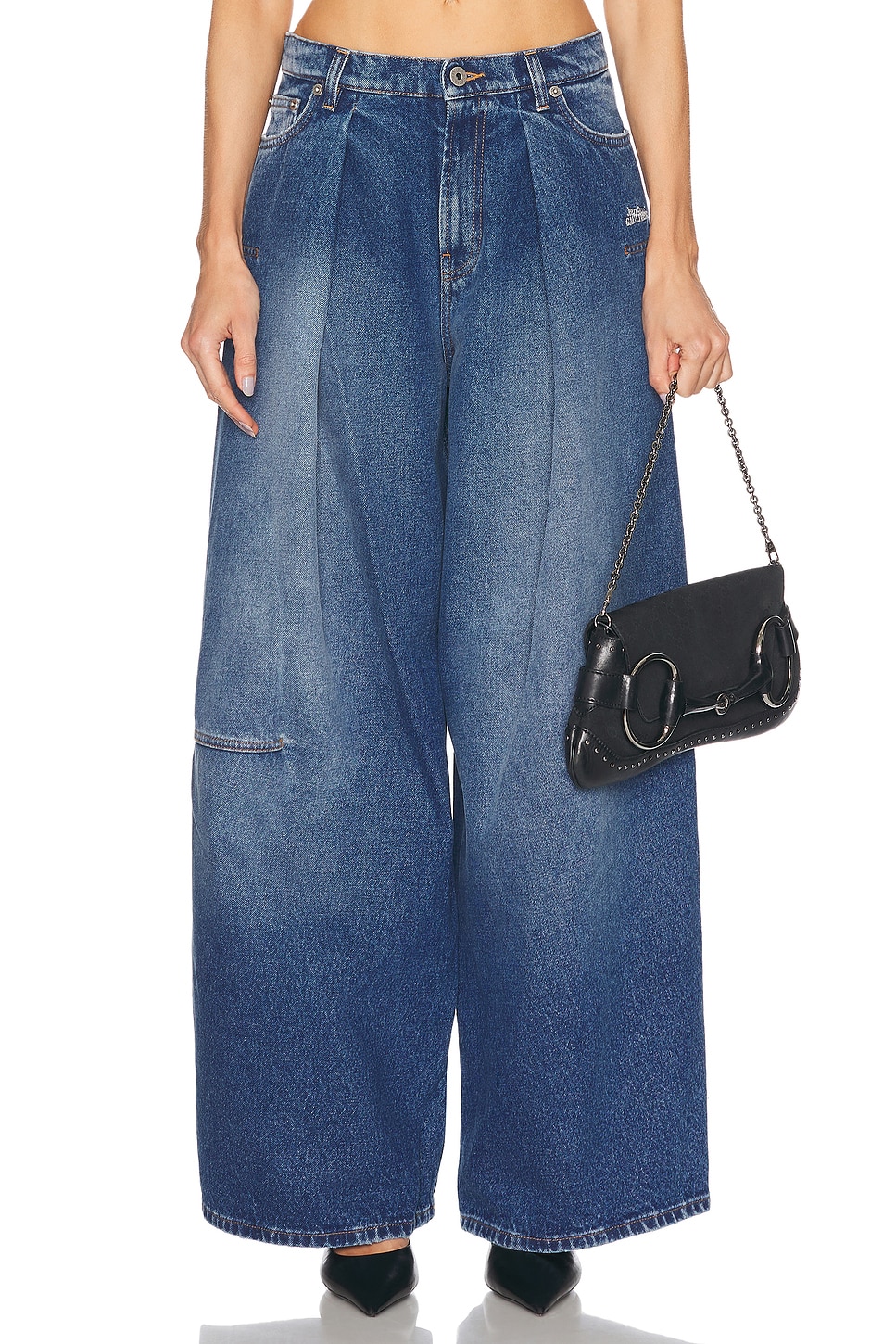 

Широкие джинсы Jean Paul Gaultier, Vintage Blue