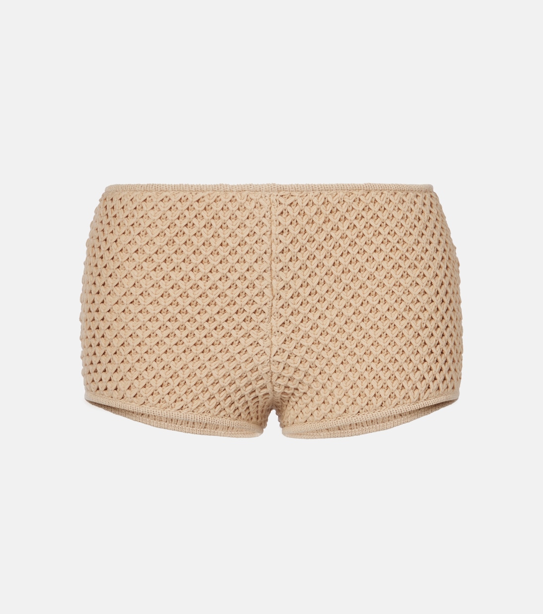 

Шорты из хлопковой смеси с вязаным узором Elie Saab, Sand Gazelle