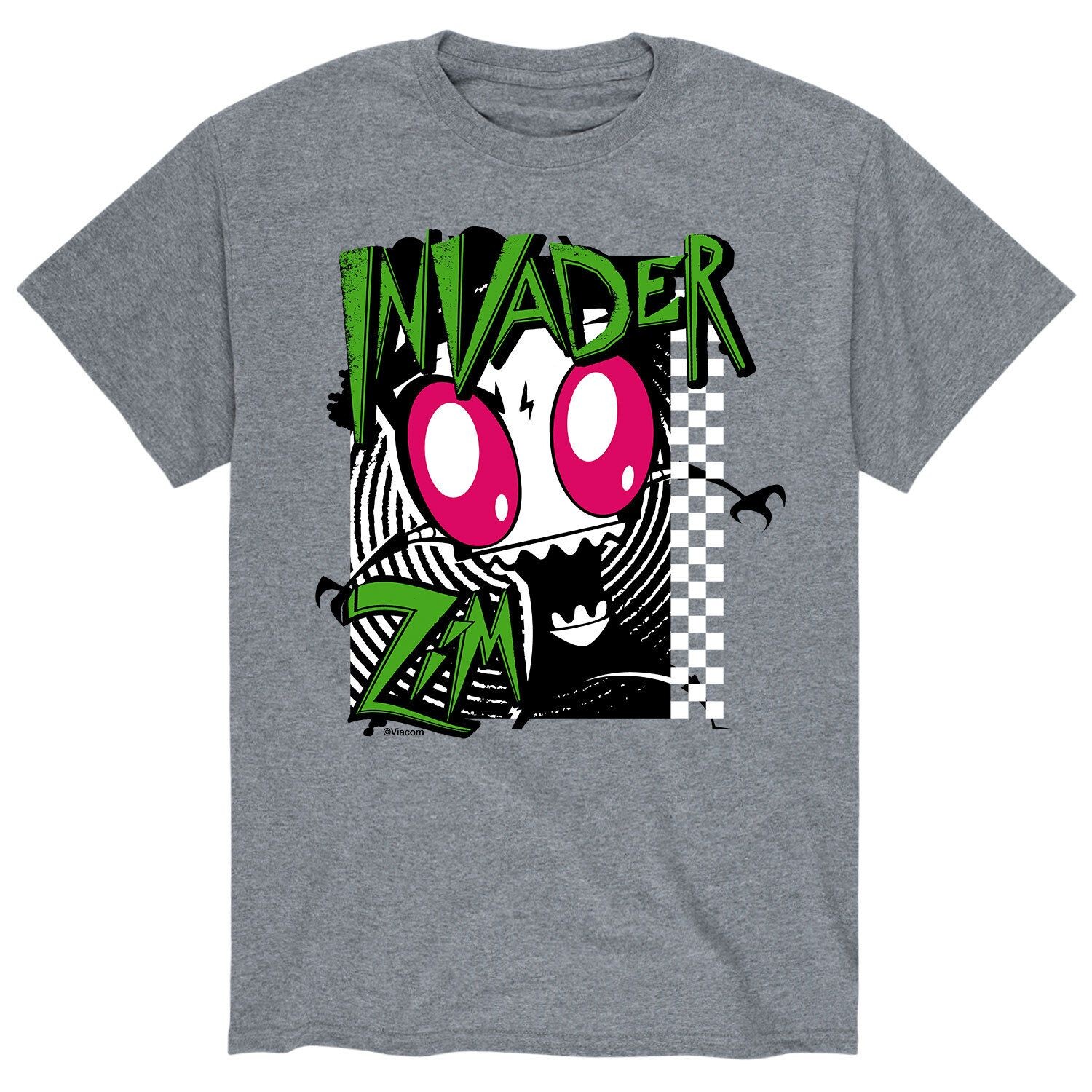 

Мужская футболка Invader Zim в клетку Licensed Character