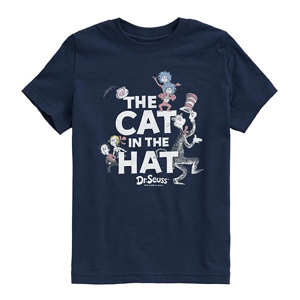

Футболка с принтом The Cat in the Hat для мальчиков 8-20 Dr. Seuss, Navy