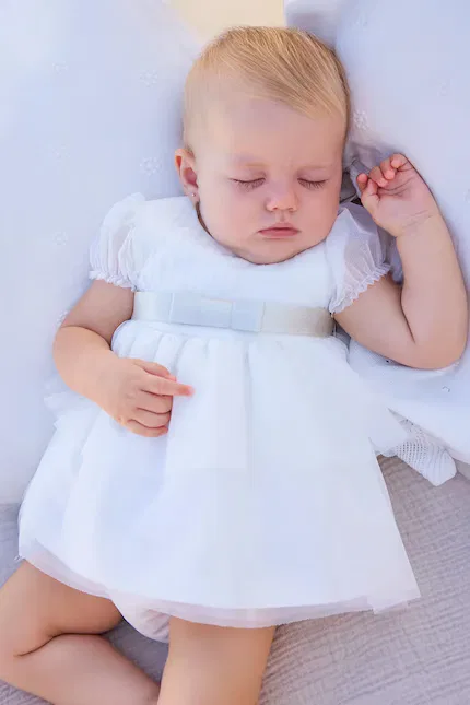 Платье детское из фатина Mayoral Newborn, белый