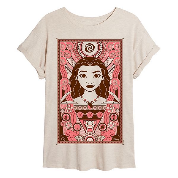 

Футболка Juniors Moana Tribal Print oversized Disney