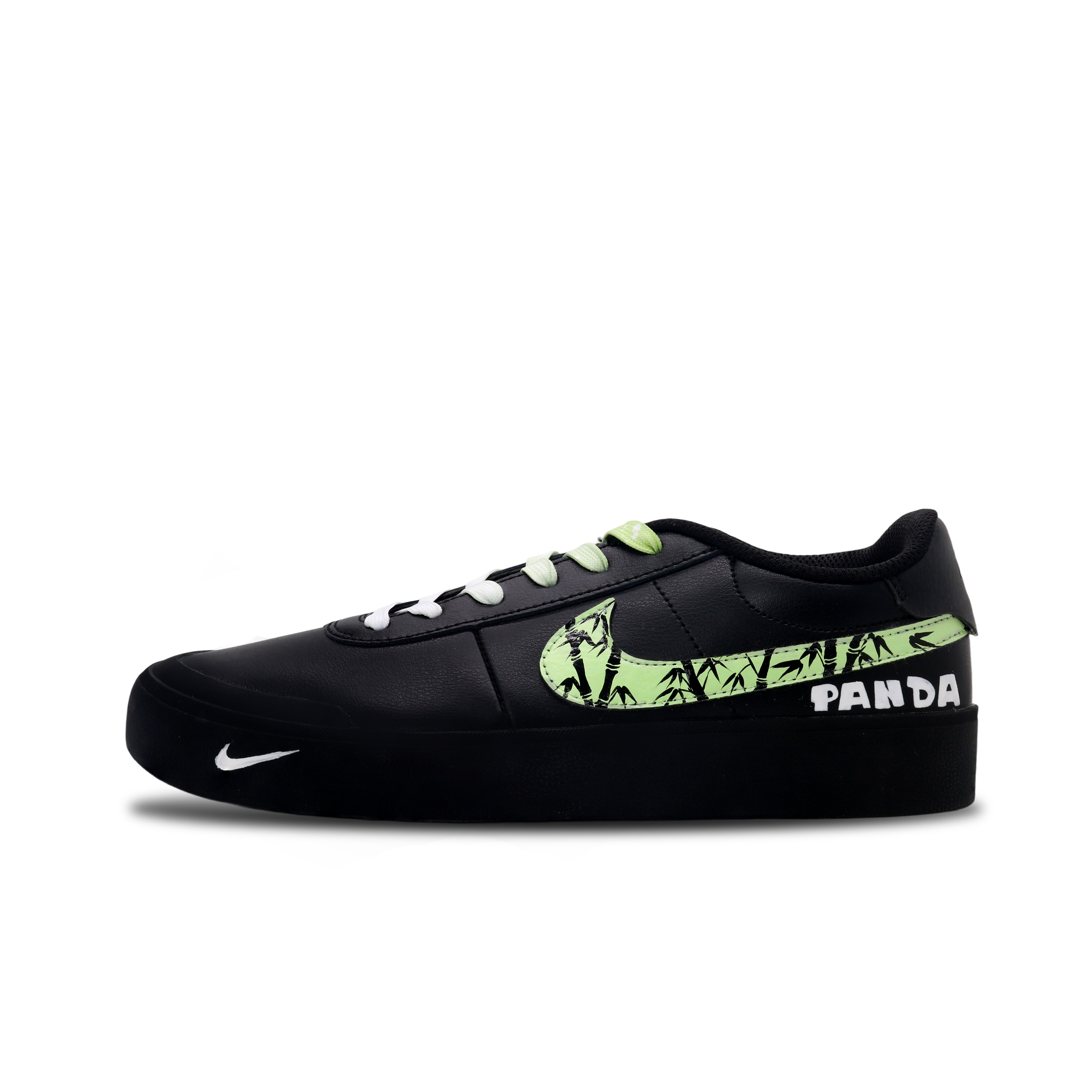 

Nike Кроссовки для скейтбординга Court Shot Bamboo Shadow Panda, износостойкие, низкие, мужские, черные, белые, зеленые