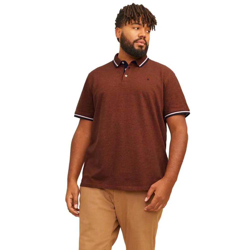 

Поло Jack & Jones Essential Paulos Plus Size, коричневый