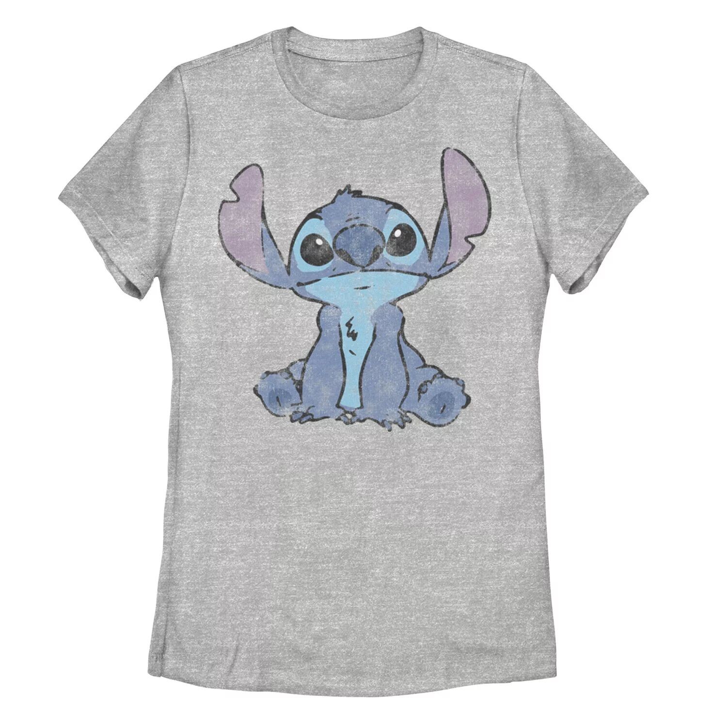 

Детская футболка Disney Lilo & Stitch с простой потертой вышивкой Licensed Character