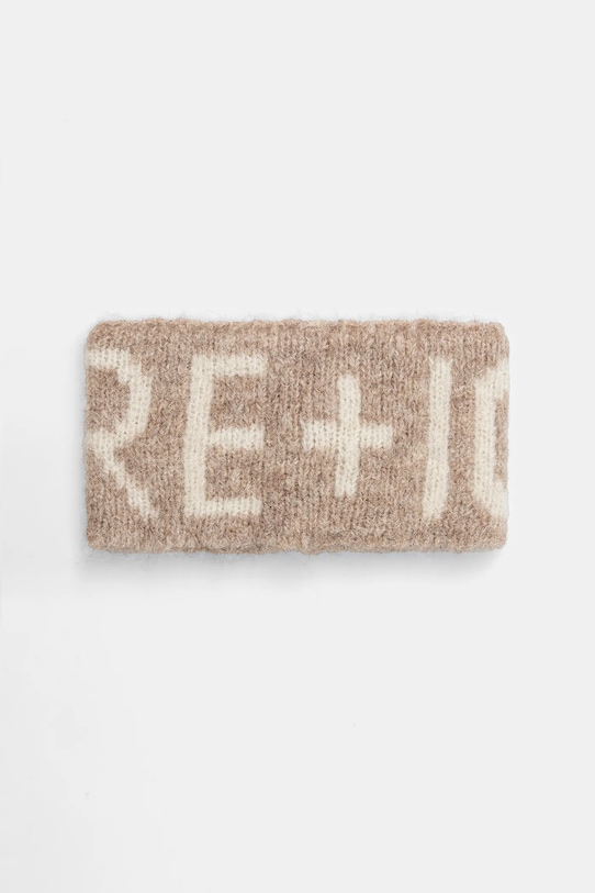 

Шерстяная повязка на голову HANINI Bogner Fire+Ice, бежевый