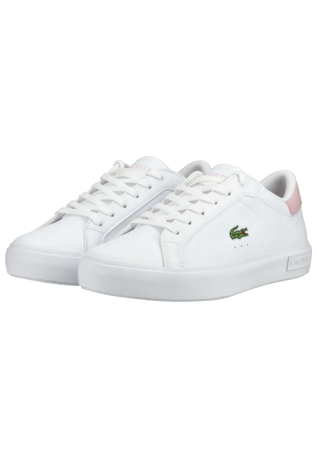 Кроссовки низкие POWERCOURT Lacoste, белый/розовый — фото 3