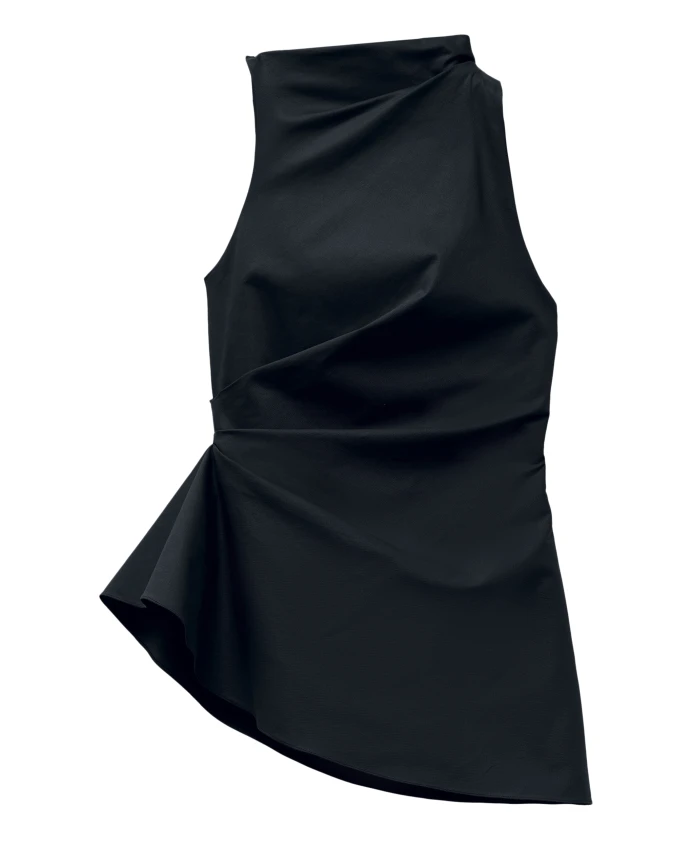 

Топ без рукавов It с рюшами Италия Alexander Mcqueen, черный