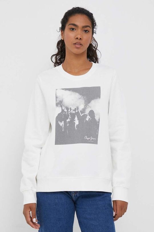 

Хлопковая толстовка Pepe Jeans, бежевый