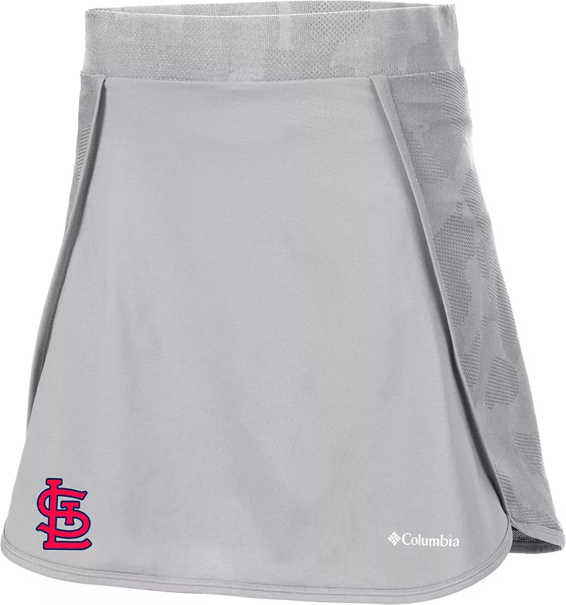 

Женская юбка Columbia St. Louis Cardinals Omni-Wick Up Next, серый