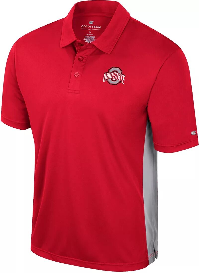 

Colosseum Мужская футболка-поло Ohio State Buckeyes Scarlet