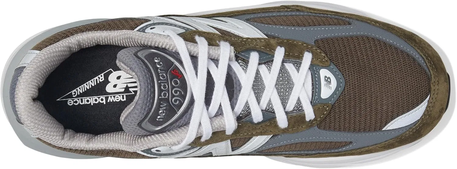 Кроссовки New Balance Unisex Made in USA 990 V6, Olive Grey — фото 2