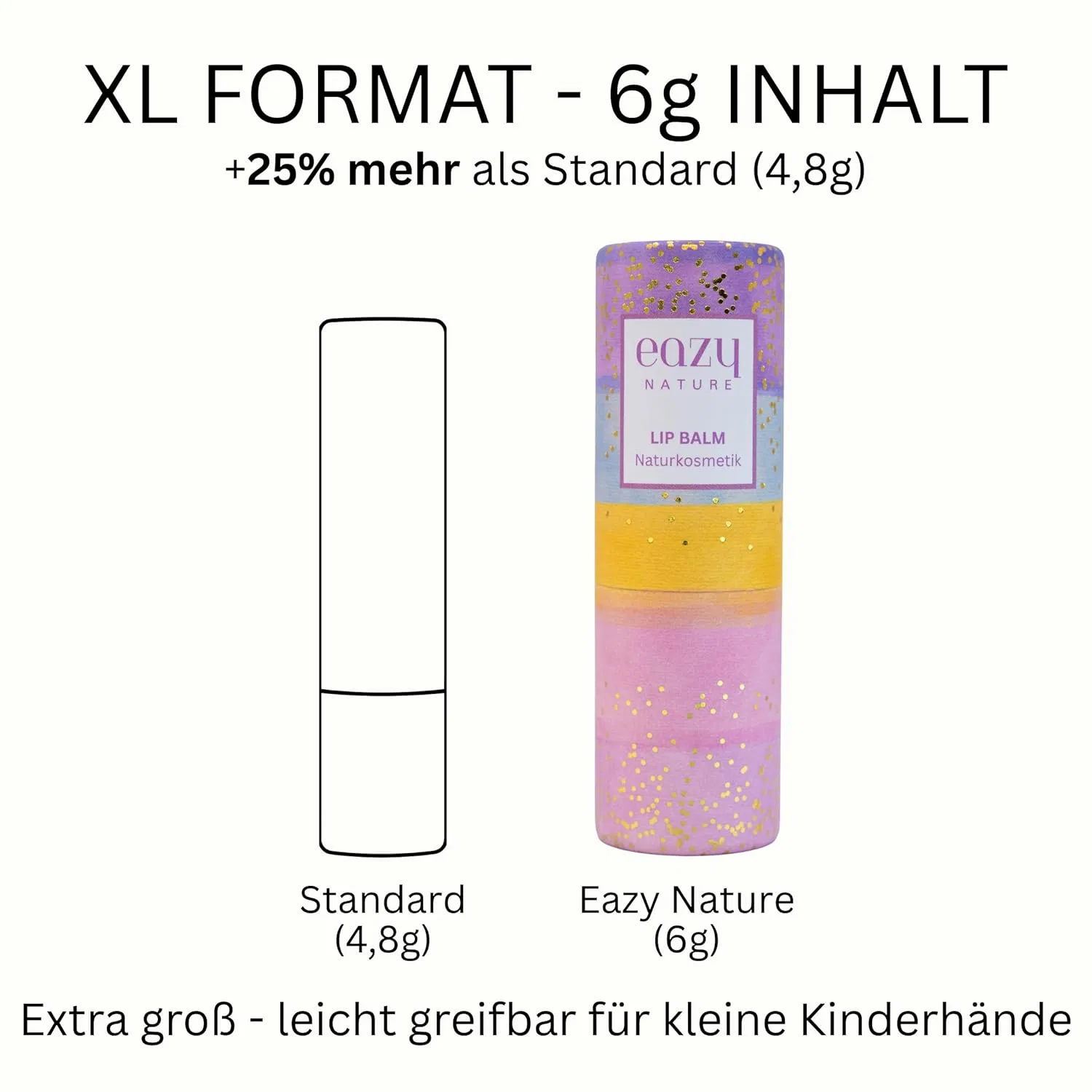 Детский бальзам для губ Naturkosmetik XL «Малина-Ваниль», 6 г Eazy Nature — фото 2