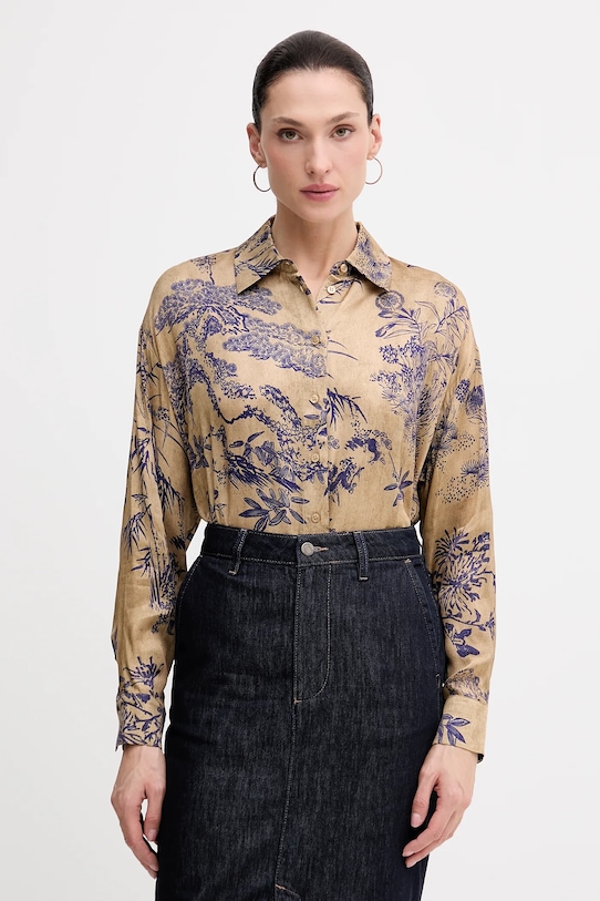 

Рубашка Sisley, бежевый