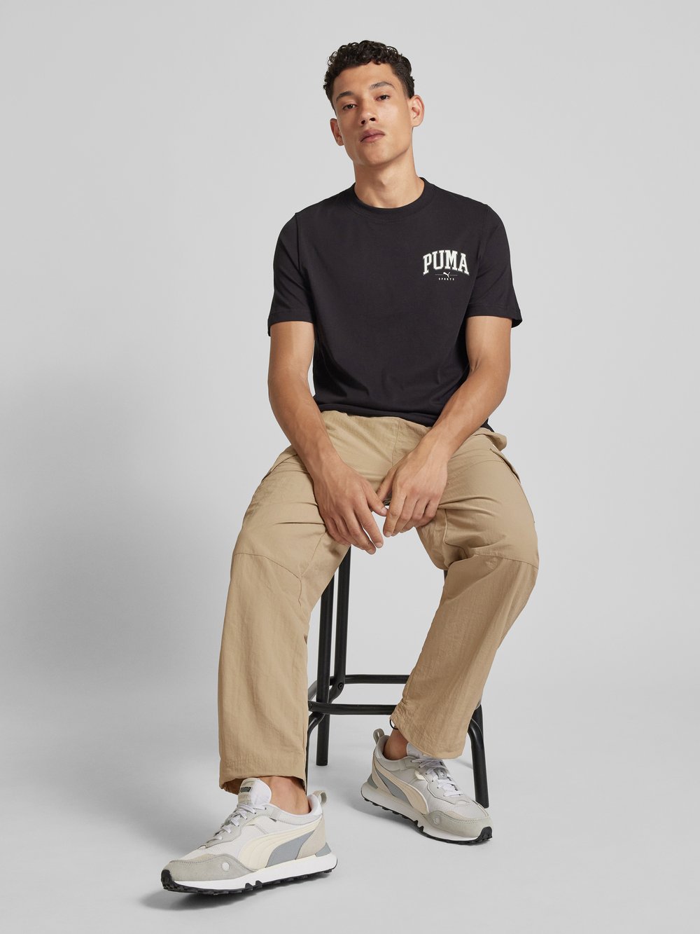 

Спортивные брюки с эластичным поясом PUMA PERFORMANCE, бежевый