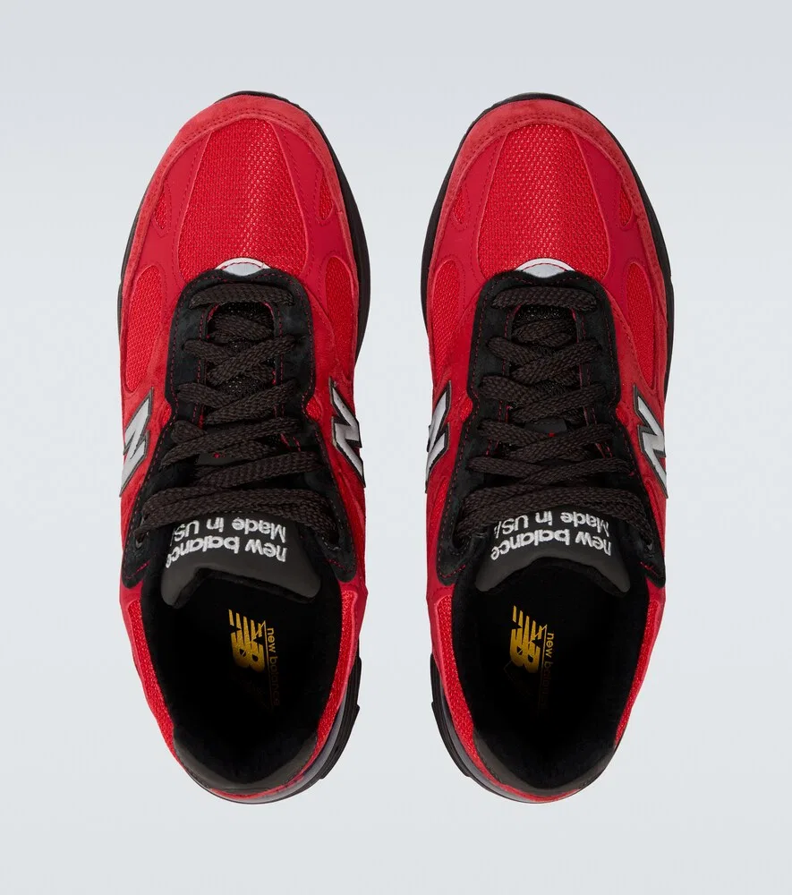 Сделано в США 993 кроссовки с замшевой отделкой New Balance, красный — фото 4