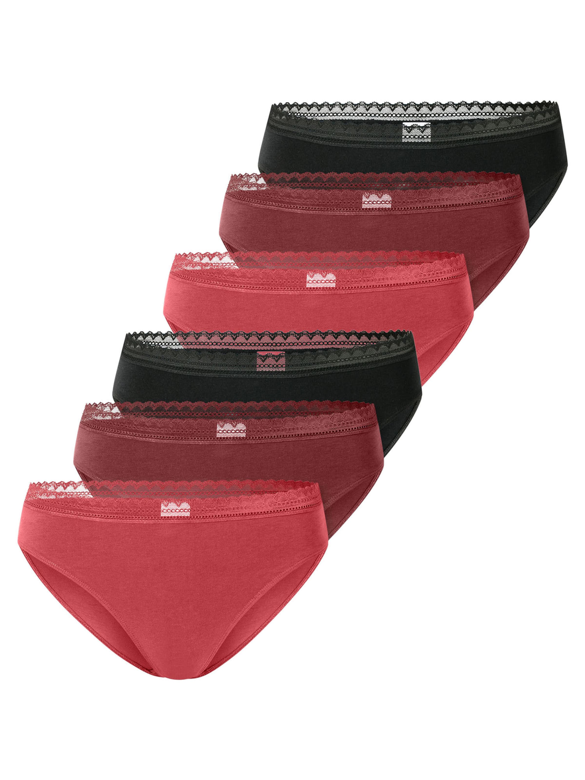 

SCHIESSER Трусики 'Modern Multipacks' в цветах Red, Cherry Red, Black