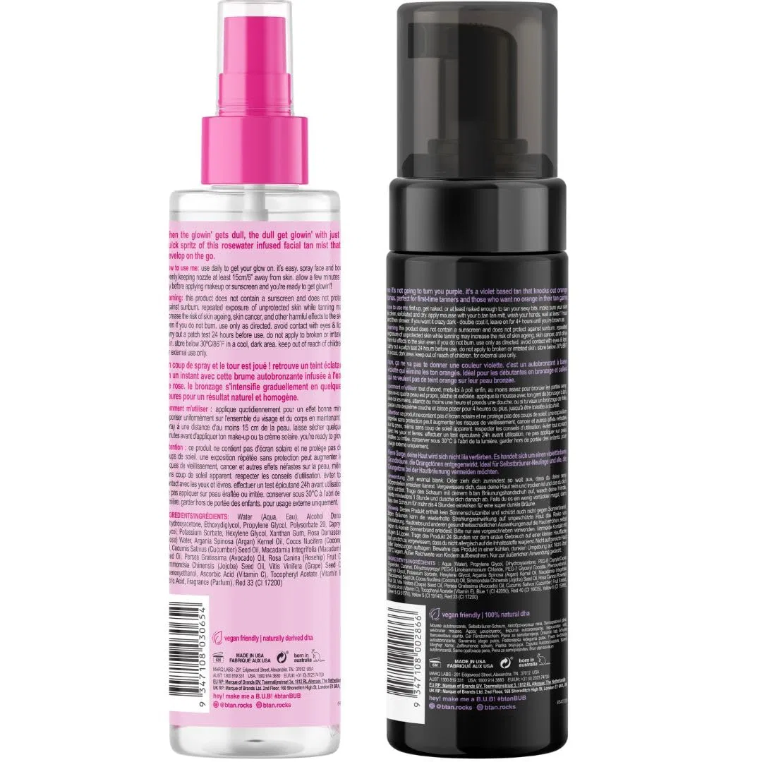 Набор для автозагара b.tan Violet Self-Tanning & Facial Tanning Spray Set B.Tan — фото 2
