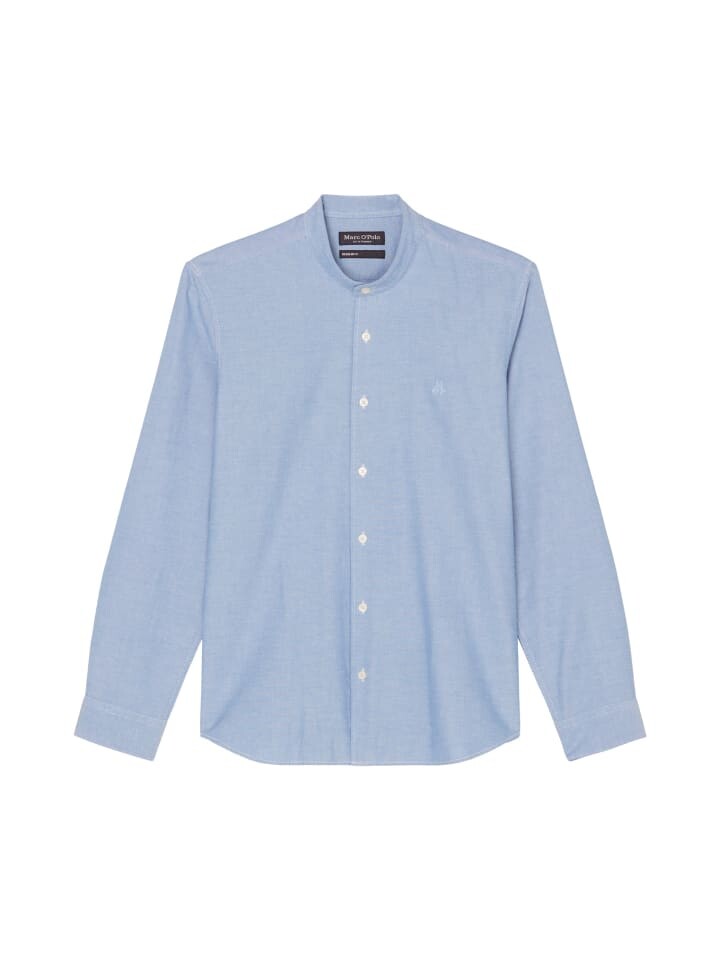 

Рубашка Marc O'Polo Stehkragen-Hemd regular, цвет multi/cool cobalt