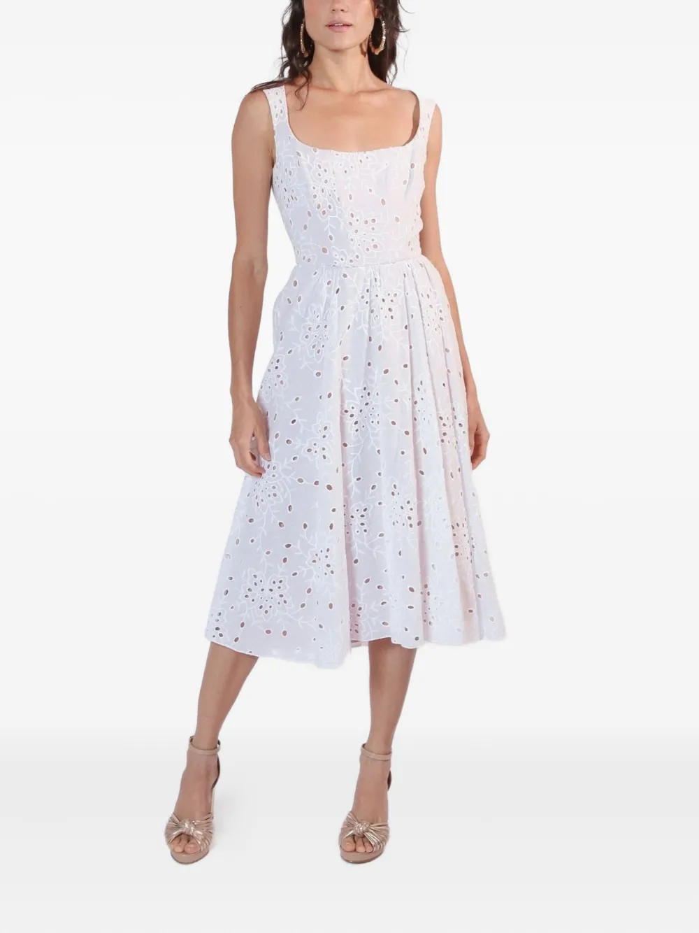 

Платье миди Norma Lethicia Bronstein, белый