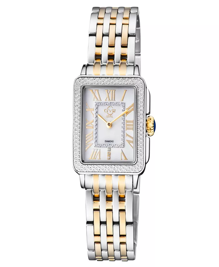 

Женские часы Padova Swiss Quartz с двухцветным браслетом из нержавеющей стали, 30 мм Gevril