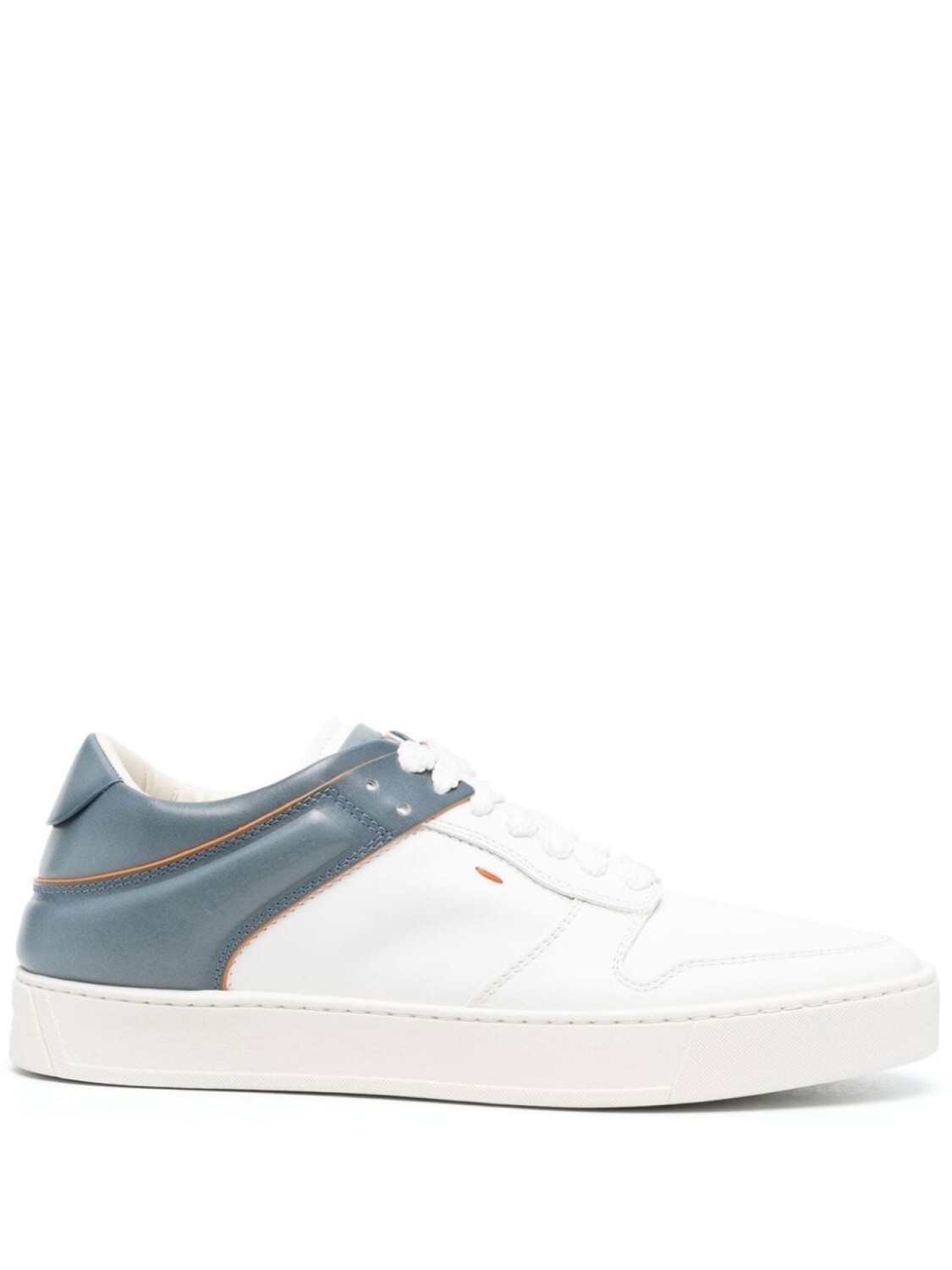 

Santoni кеды в стиле колор-блок, белый