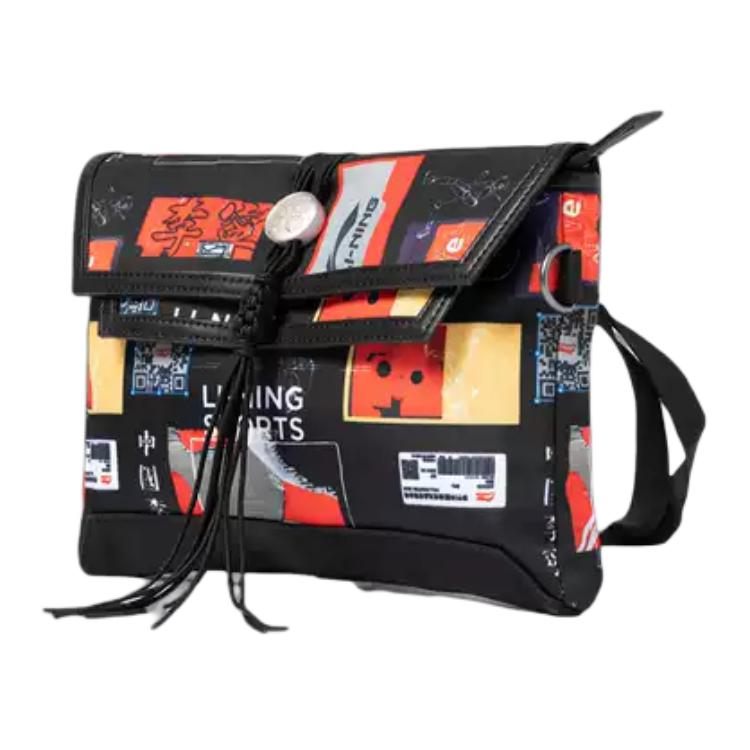 

Лининг Полиэстеровая сумка через плечо унисекс черная