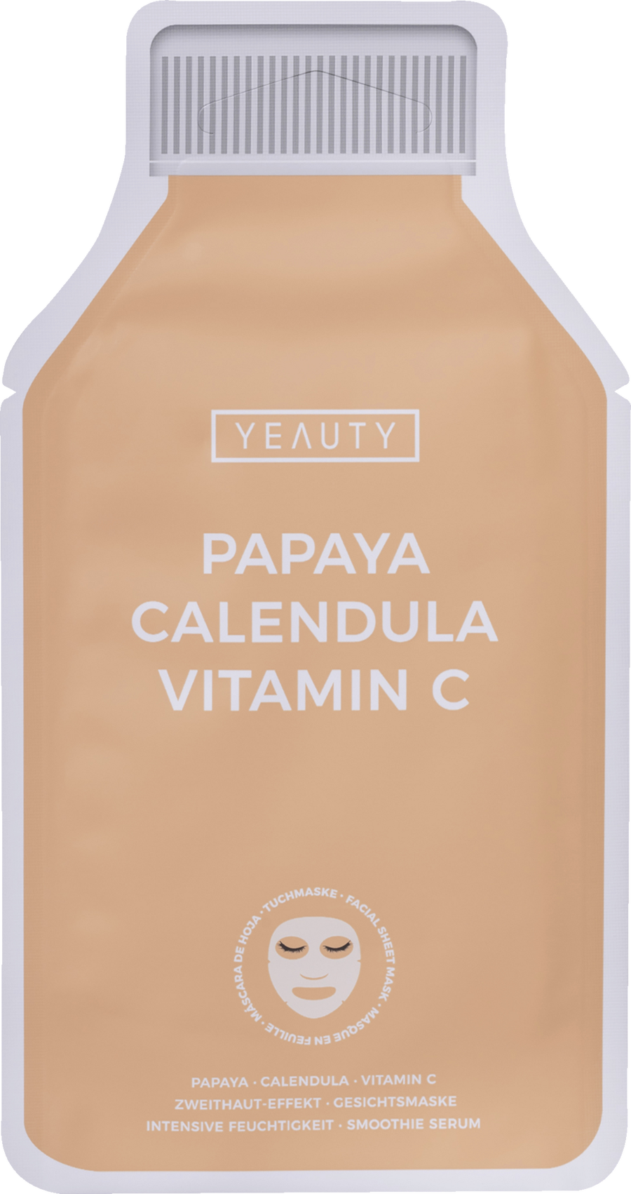 

Маска для лица YEAUTY Tuchmaske Papaya, Calendula & Vitamin C