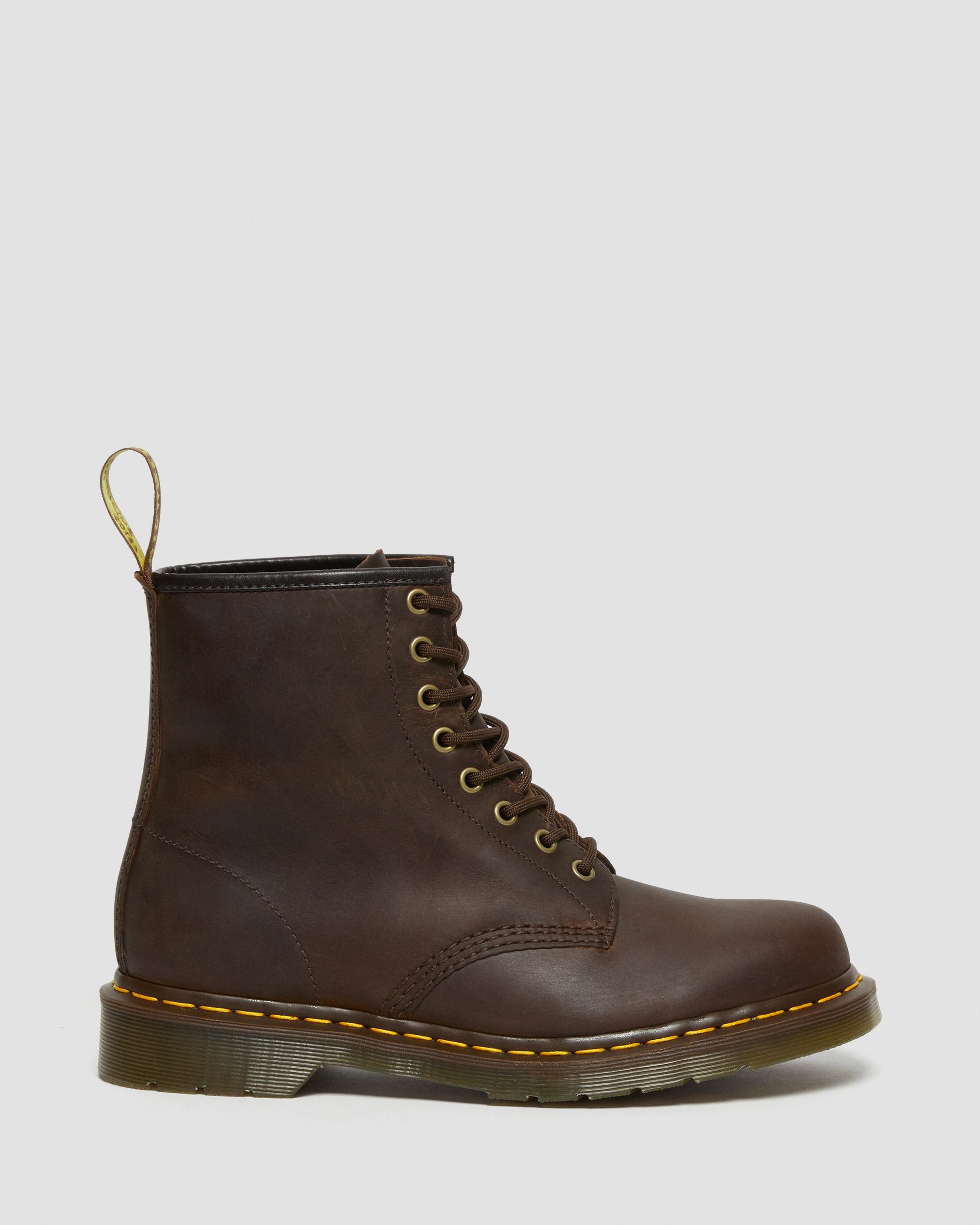 

Кожаные ботинки на шнуровке 1460 Crazy Horse Dr. Martens, коричневый (Размер 40 RU)