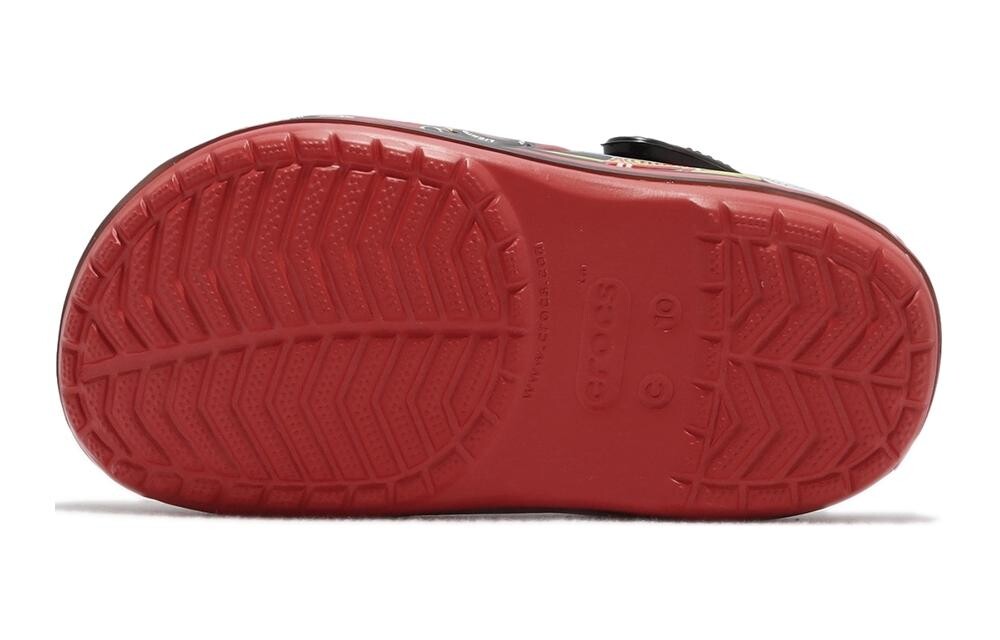 Disney X Band Clog Toddler 'Веселые машинки с лампочками - Пламя' Crocs, красный — фото 4