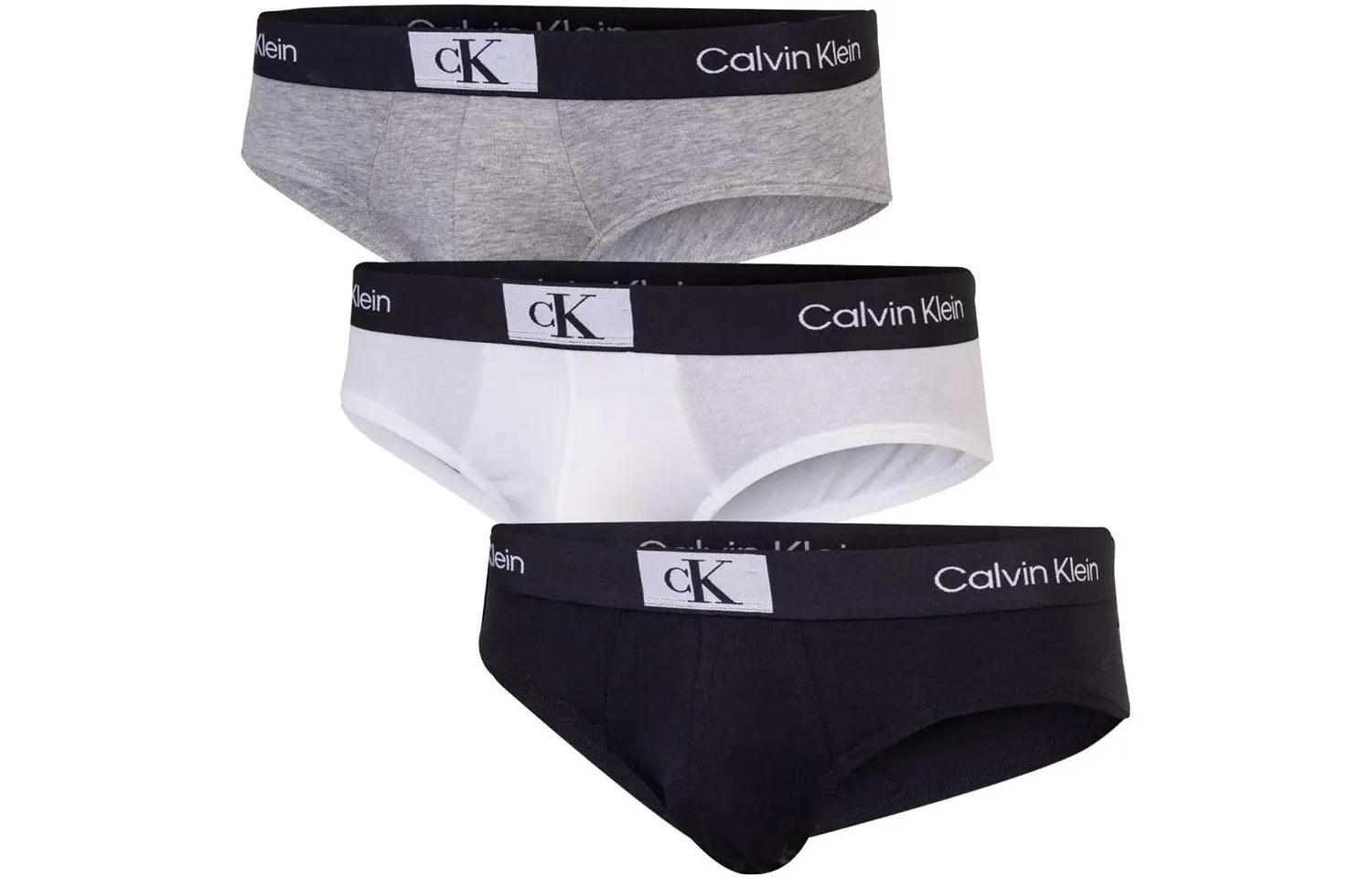 

Трусы CALVIN KLEIN HIP BRIEF 3PK, европейская версия, мужские, 3 шт, 3 Pack (Black+White+Gray)