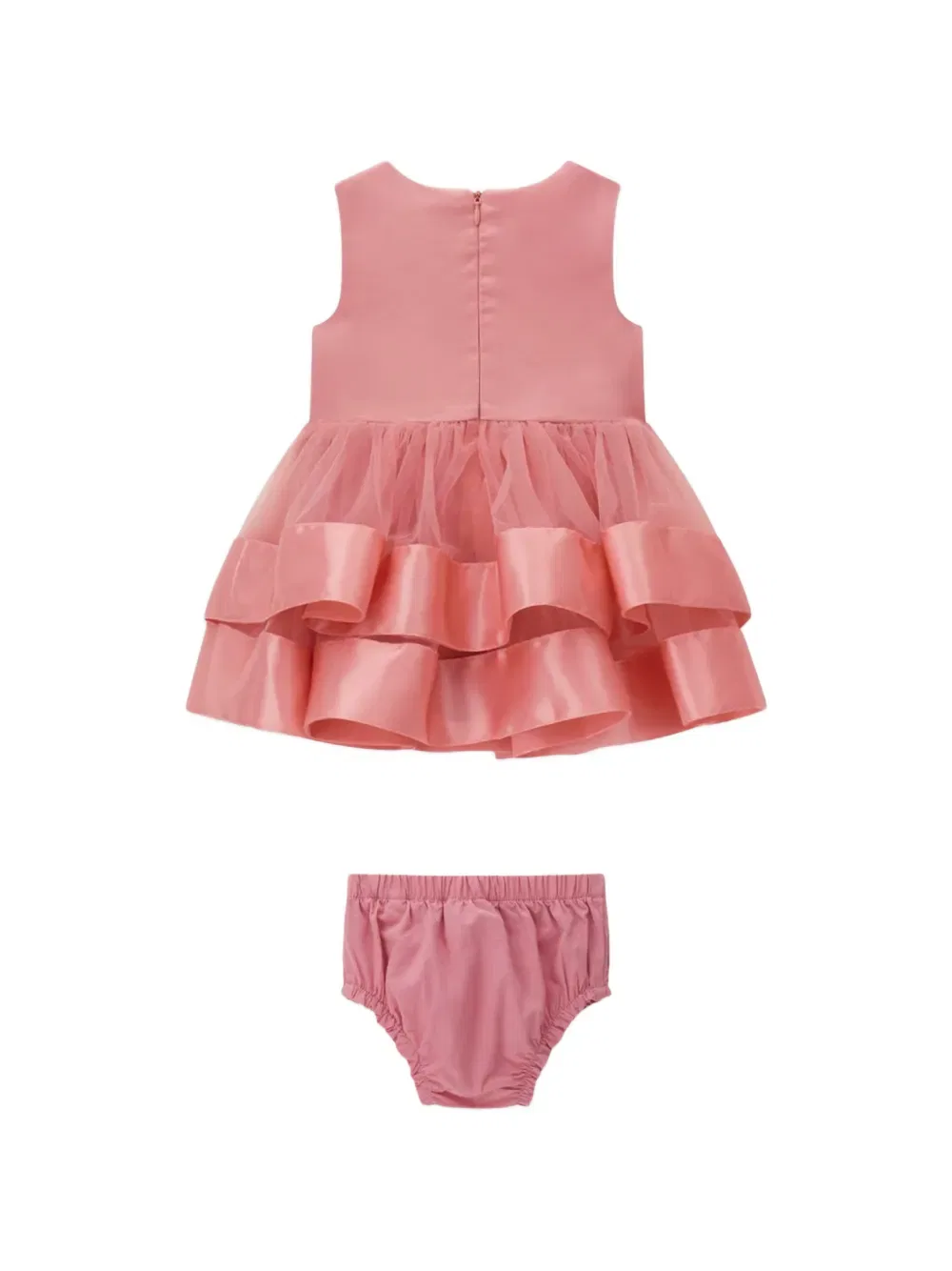 Многоярусное платье, украшенное бантом Guess Kids, розовый — фото 2