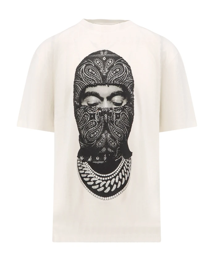 

Футболка с маской в стиле пейсли Ih Nom Uh Nit, белый