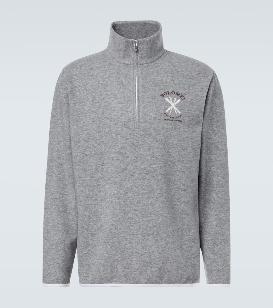 

Кашемировый свитер с полузастежкой-молнией из смеси хлопка Brunello Cucinelli, C8469