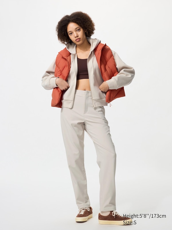 

Теплые эластичные брюки (удлиненные) Uniqlo, 30 natural