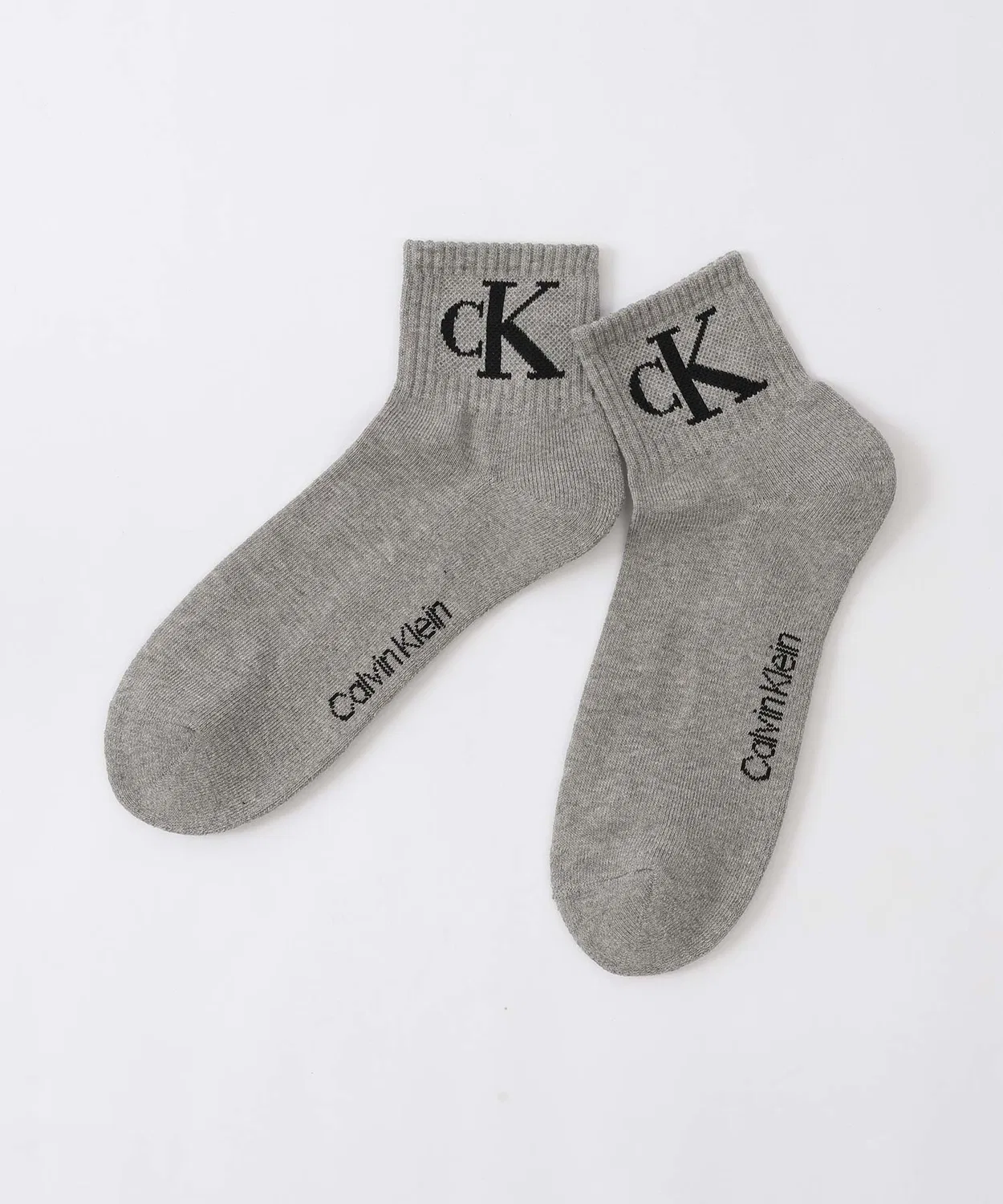 Носки Calvin Klein 3 пары, антибактериальные, короткие, белые — фото 4