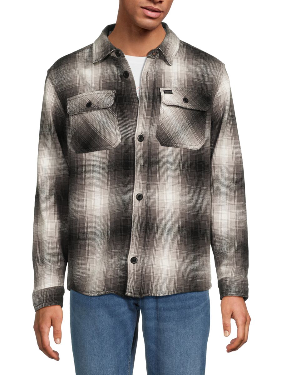 

Рубашка из фланели Scotson Plaid BUFFALO David Bitton, цвет Black Plaid