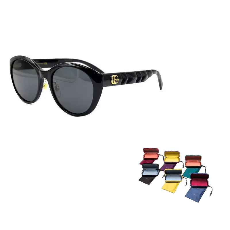 

GUCCI Солнечные очки с шевронными деталями, Black