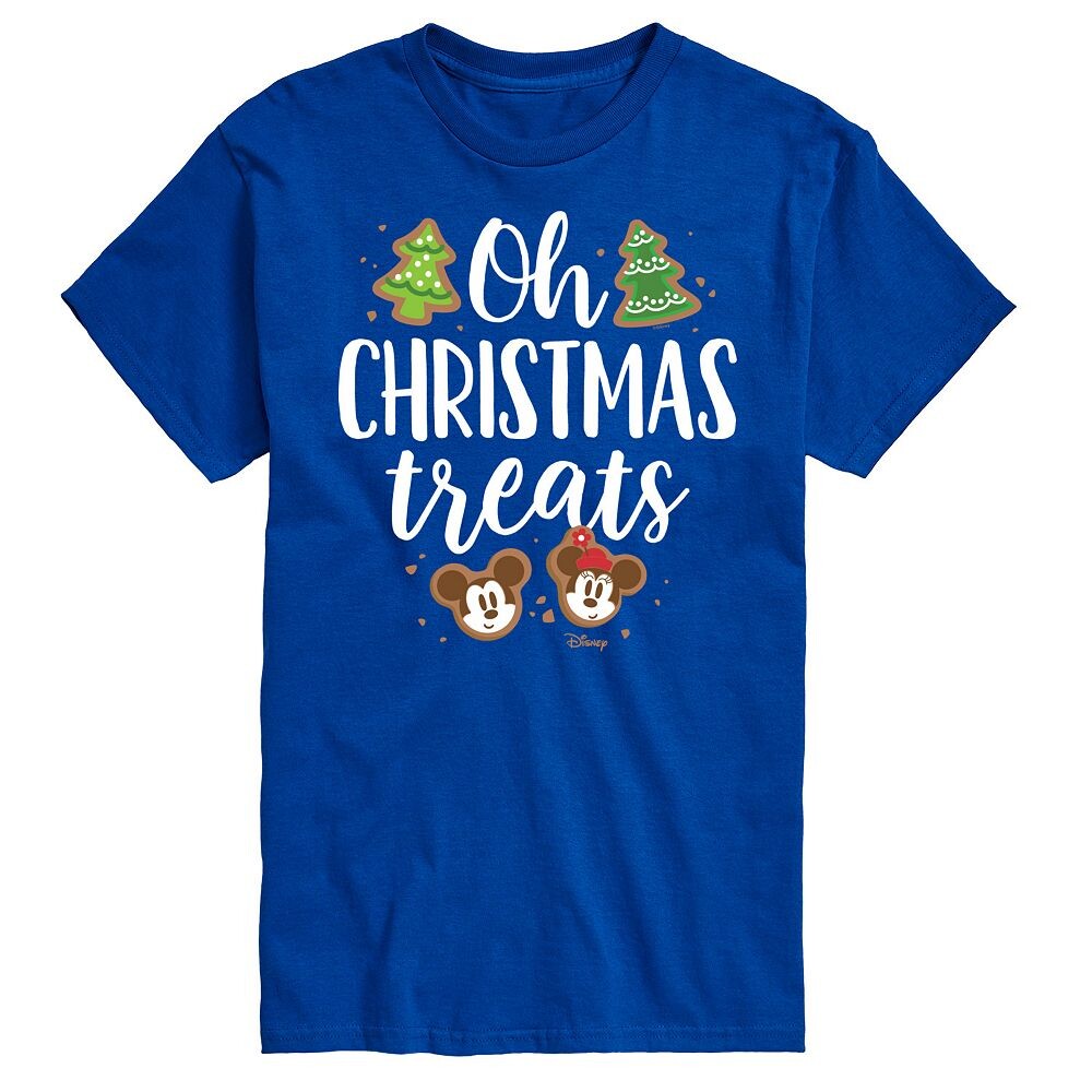 

Мужская футболка Disney's Mickey & Minnie Mouse с рисунком «Oh Christmas Treats», цвет Royal Blue