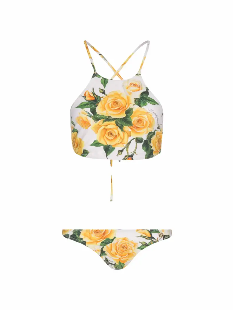 

Раздельный купальник с принтом Dolce&Gabbana, мультиколор