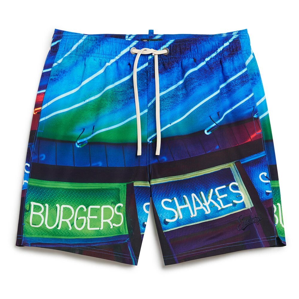 Шорты для плавания Superdry Photographic 17´´ Swimming Shorts, синий — фото 3