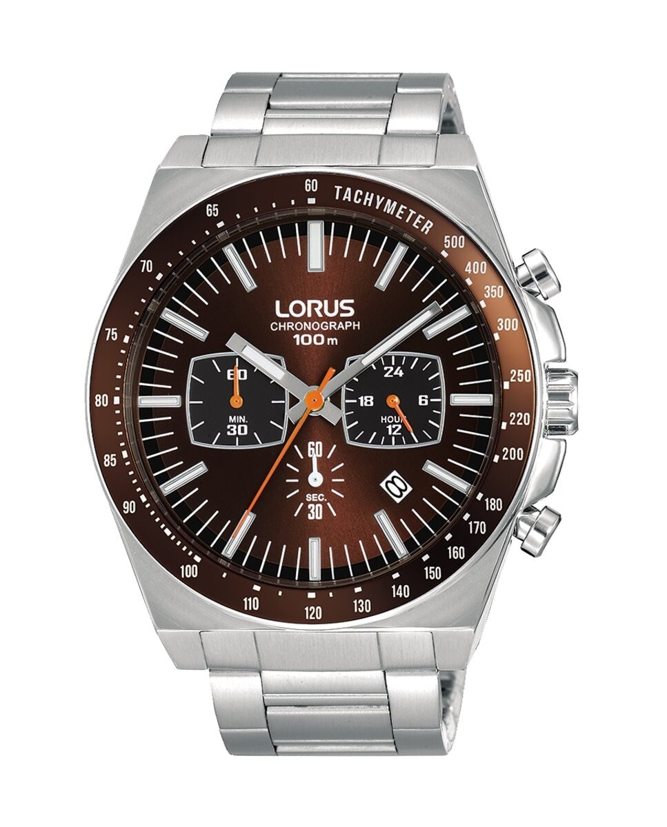 

Мужские часы Sport man RT349GX9 со стальным и серебряным ремешком Lorus, серебро