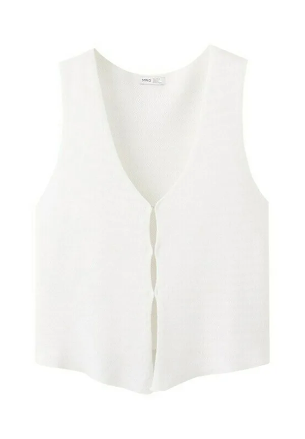 Подростковый жилет Mango Kids, White — фото 4