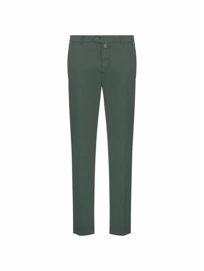 

Зауженные брюки с логотипом Kiton, зелёный