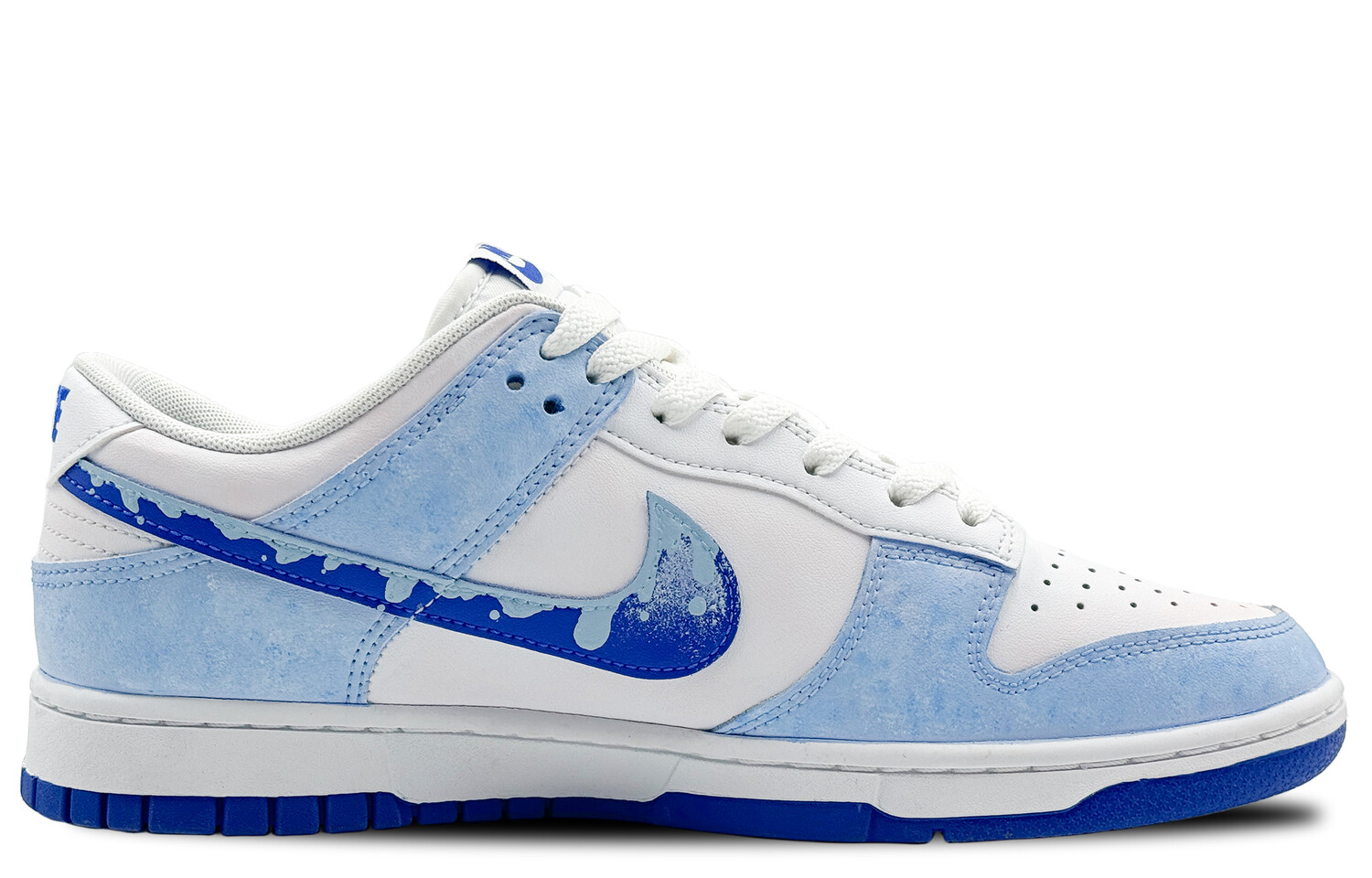 

Кроссовки Nike Dunk Skateboarding Shoes Unisex Low-top White, синий