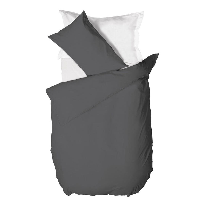 

Квадратный хлопковый пододеяльник Amo Lacasa, серый