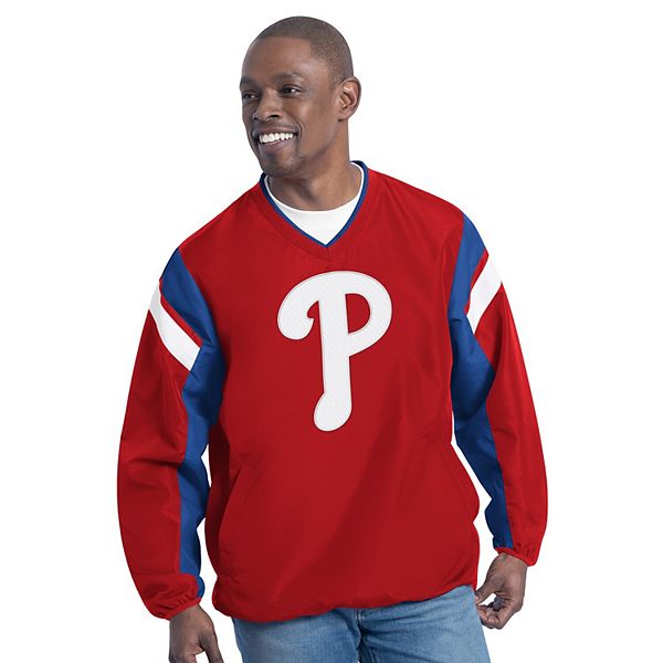 

Мужской красный свитер с v-образным вырезом philadelphia phillies double coverage G-Iii Sports By Carl Banks