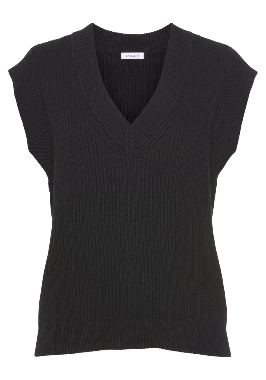 

Тонкий вязаный свитер LASCANA Sweater, черный