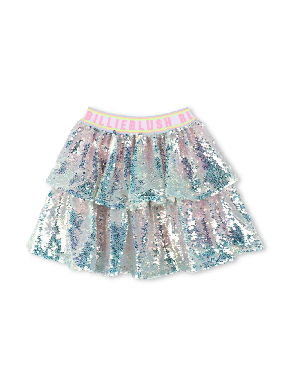 

Ярусная юбка с пайетками Billieblush, серебяный
