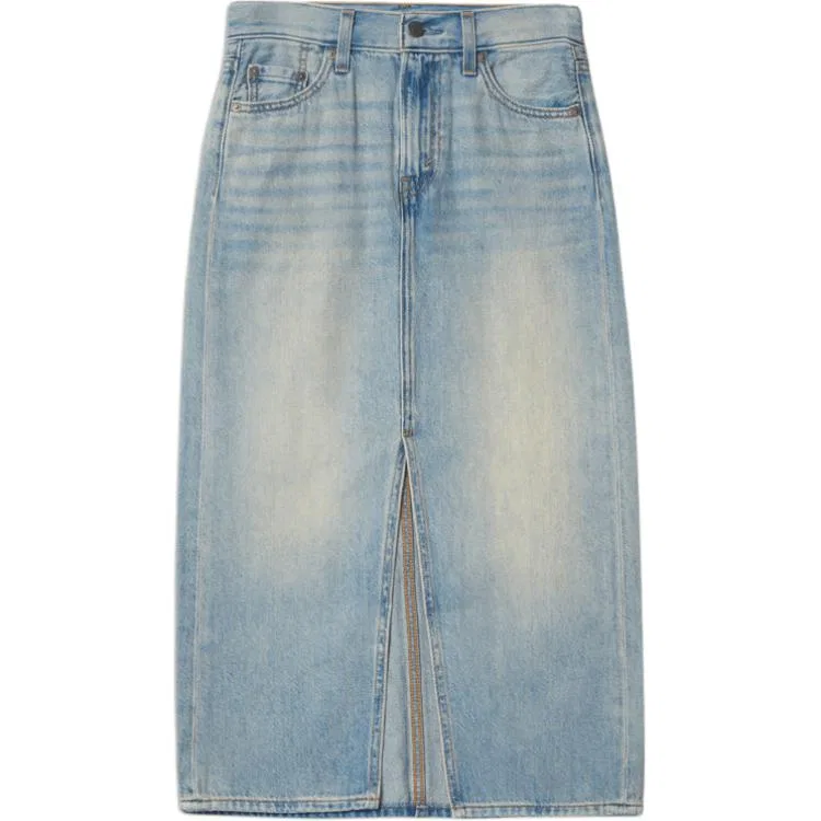 Джинсовая длинная юбка Levi's женская Levis, Light Blue